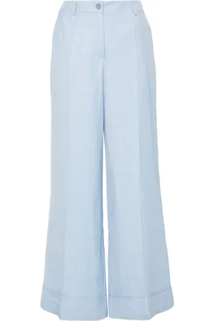 P.A.R.O.S.H. Flared pressed-crease trousers