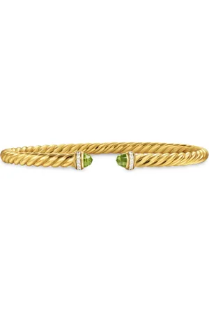 David Yurman 18kt yellow Cablespira® Flex diamond bracelet (4mm)