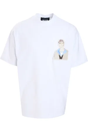 Msgm Patch-detail T-shirt
