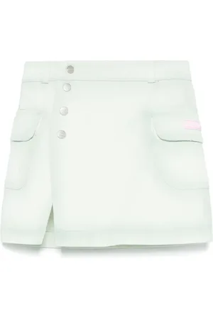 Palm Angels Denim mini skirt