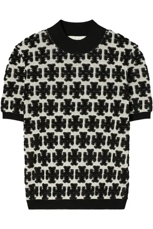 Tory Burch T Monogram mock-neck T-shirt