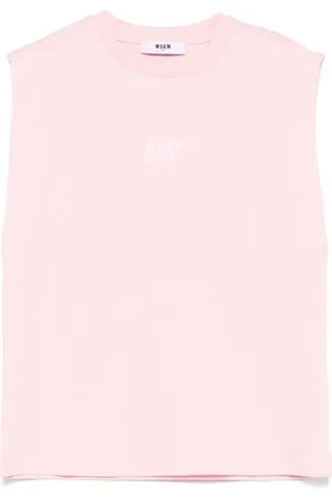 Msgm Logo-print tank top