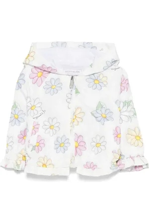 MONNALISA Flower-print windbreaker