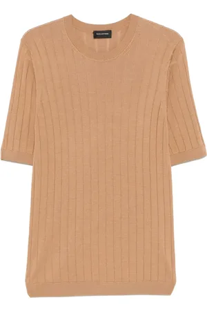 TAGLIATORE Ribbed-knit T-shirt