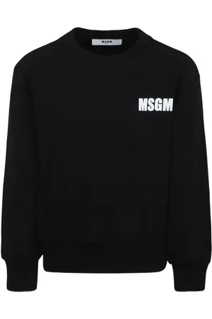 Msgm Logo-print cotton sweatshirt