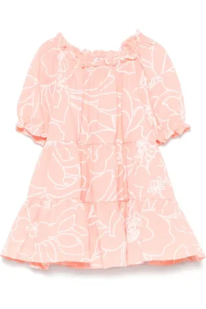 Il gufo Floral-print dress