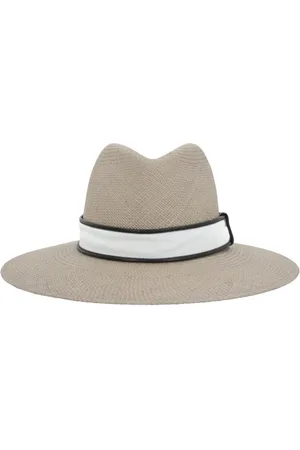 Brunello Cucinelli Woven fedora hat