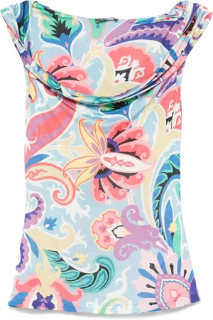 Etro Paisley-print tank top