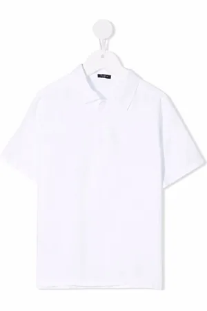 Il gufo Short-sleeve linen polo shirt