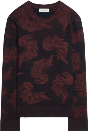 DRIES VAN NOTEN Jacquard-knit sweater