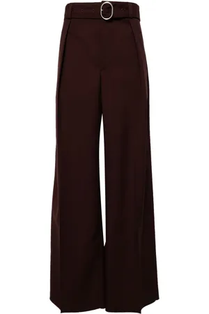 Jil Sander Belted wool trousers