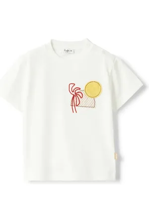 Il gufo Sunset-motif t-shirt
