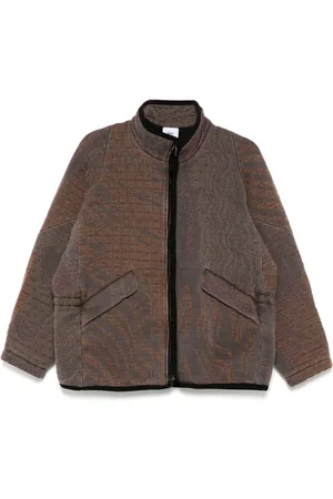 Stain Shade Zip-up padded jacket