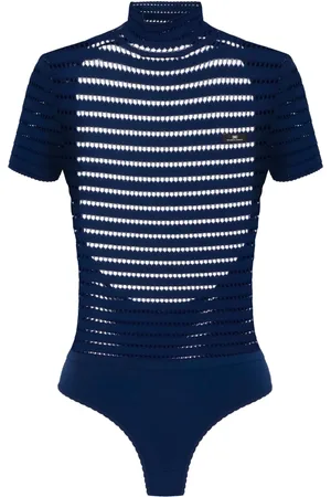 Elisabetta Franchi Open-knit bodysuit