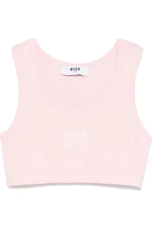 Msgm Logo-print top