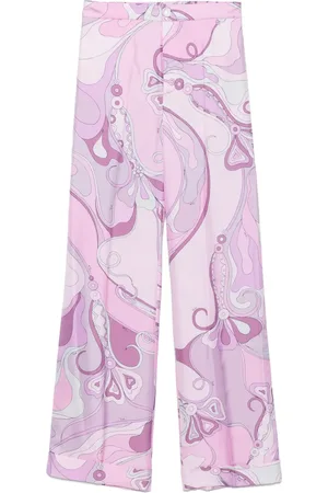Puccini Orchidee-print trousers