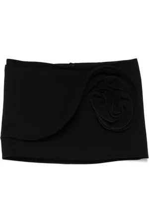 MAGDA BUTRYM Rose-appliqu?? mini skirt