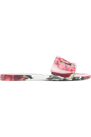 Dolce & Gabbana Floral-print slides