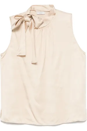 PESERICO SIGN Tied-neck blouse