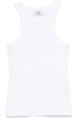 Vetements Logo-embroidered tank top