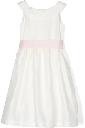 Il gufo Belted flared dress