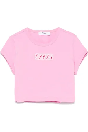 Msgm Jersey cropped T-shirt