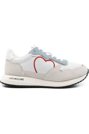 Moschino Heart-embroidered sneakers