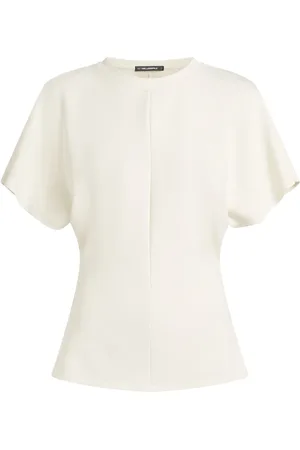 Karl Lagerfeld Flutter-sleeves top