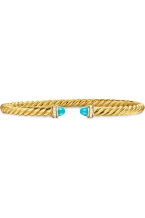 David Yurman 18kt yellow Cablespira® Flex diamond bracelet (4mm)