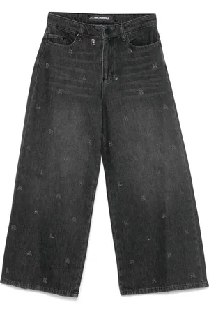 Karl Lagerfeld Rhinestone-embellished jeans