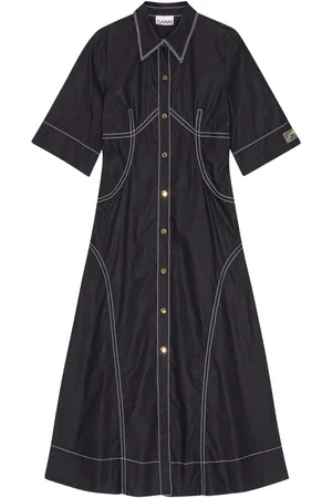 Ganni Contrasting shirtdress