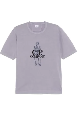 C.P. Company Logo-embroidered T-shirt