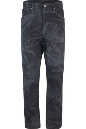 Daily paper Floral-print straight-leg jeans