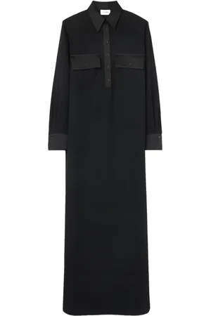 ST. JOHN Long-sleeved maxi dress