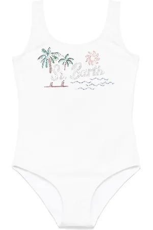 MC2 SAINT BARTH Crystal-logo swimsuit