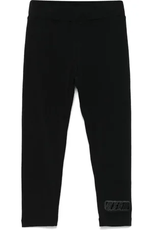 Msgm Logo-embroidered leggings