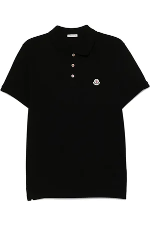Moncler Logo-patch cotton polo shirt