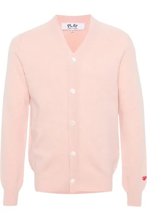 Comme des Garçons Logo-appliqué wool cardigan