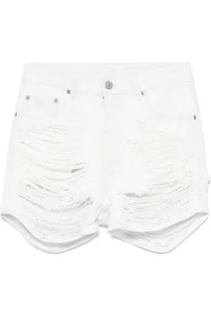 Maison Margiela Distressed denim shorts