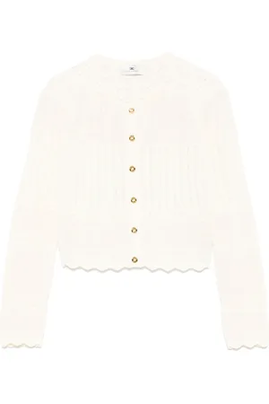 Elisabetta Franchi Pointelle-knit cardigan