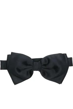 LARDINI Twill bow tie