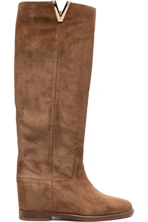 Via Roma Knee-length leather boots