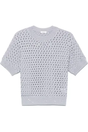 PESERICO SIGN Sequin-embellished top