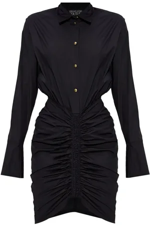 VERSACE Ruched shirtdress