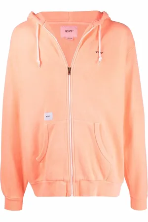 Wtaps Logo-embroidered zip-up hoodie