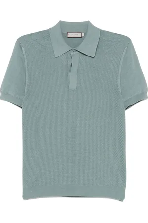 CANALI Textured polo shirt