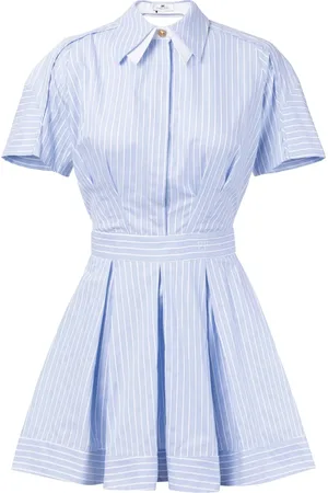 Elisabetta Franchi Striped poplin mini dress