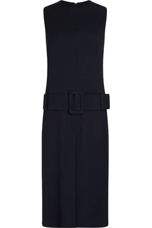 Patou Belted twill midi dress