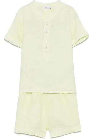 Il gufo Linen shorts set