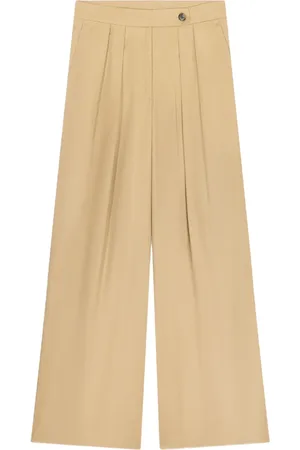 DRIES VAN NOTEN Pleated wide-leg trousers